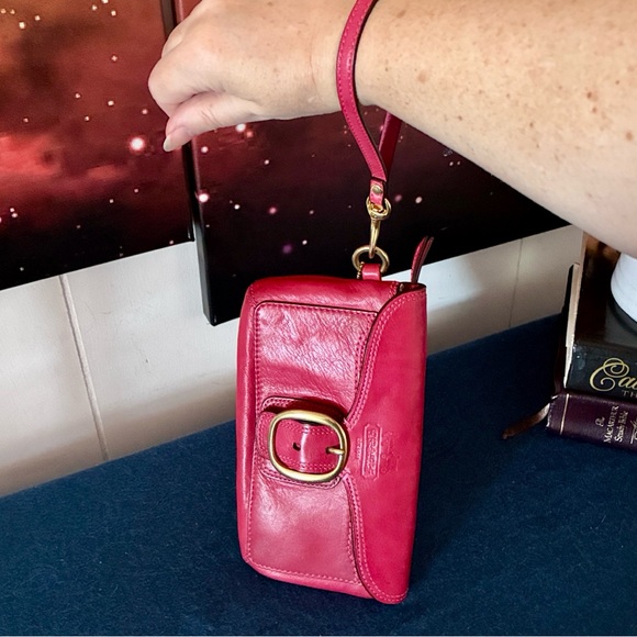 Coach Leather Bleecker Buckle Wristlet - Picture 7 of 9